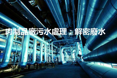 肉制品廠污水處理：解密廢水中的隱秘密碼！